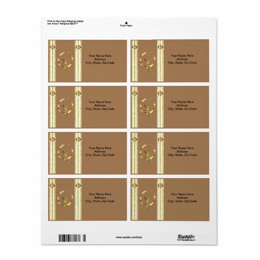 Angel Beige Labels (Full Sheet)