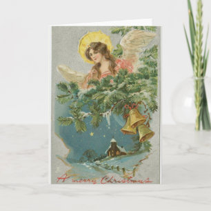 Angel Bells kerst wenskaart Feestdagen Kaart