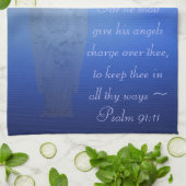 Angel Bible Quote Kitchen Towel Theedoek (Gevouwen)