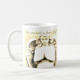Angel Bidden Gouden Licht Liefde Quote Gift Koffiemok
