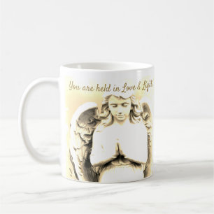 Angel Bidden Gouden Licht Liefde Quote Gift Koffiemok