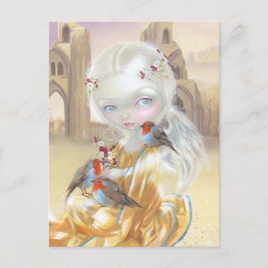 "Angel bij Glastonbury Abbey"-Briefkaart Briefkaart (Voorkant)