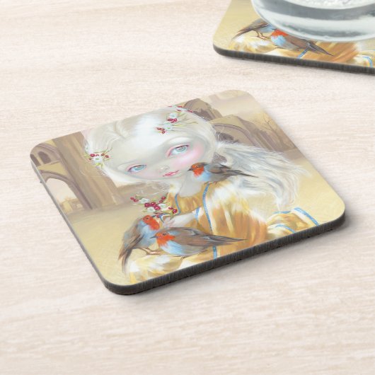 "Angel bij Glastonbury Abbey"-Onderzetters Bier Onderzetter (Linkerzijde)