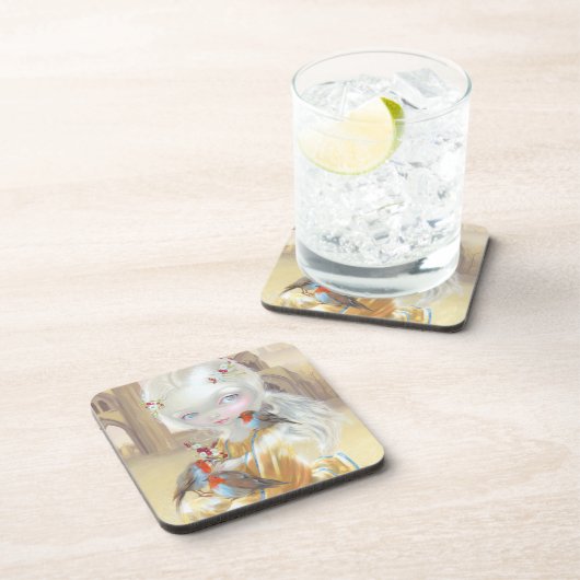 "Angel bij Glastonbury Abbey"-Onderzetters Bier Onderzetter (Rechterzijde)