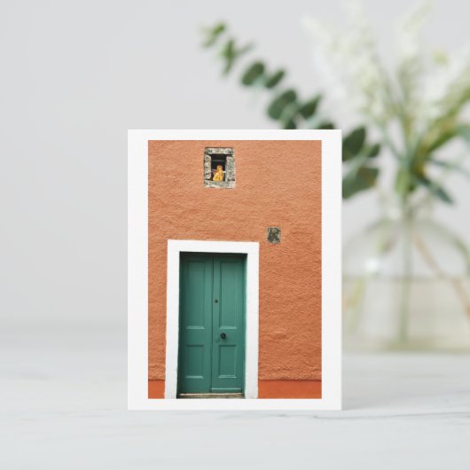 Angel bij het raam, Culross, Scotland Briefkaart (Staand voorkant)