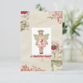 Angel Birthday-uitnodiging Kaart (Staand voorkant)