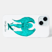 Angel, Black en Green-design Case-Mate iPhone Case (Achterkant (horizontaal))