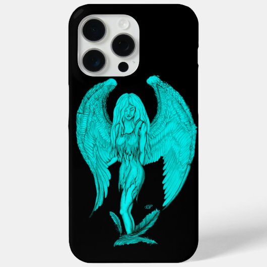 Angel, Black en Green-design Case-Mate iPhone Case (Achterkant)