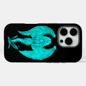 Angel, Black en Green-design Case-Mate iPhone Case (Achterkant (horizontaal))