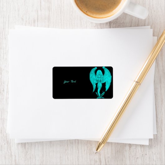 Angel, Black en Green-design Etiket (Insitu)