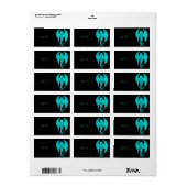 Angel, Black en Green-design Etiket (Full Sheet)