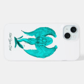 Angel, Black en Green-design iPhone Hoesje (Achterkant horizontaal)