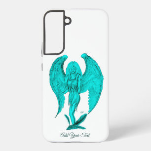 Angel, Black en Green-design Samsung Galaxy Hoesje