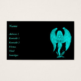 Angel, Black en Green-design Visitekaartjes