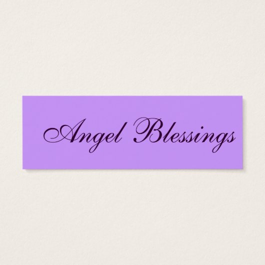 Angel Blessing Vintage Kerstcadeau Labels Mini Visitekaartjes (Achterkant)