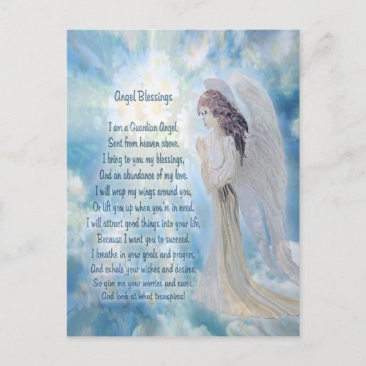 Angel Blessings Briefkaart (Voorkant)