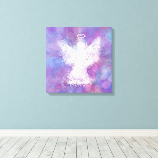 Angel Blessings Canvas Afdruk (Insitu (Houten vloer))