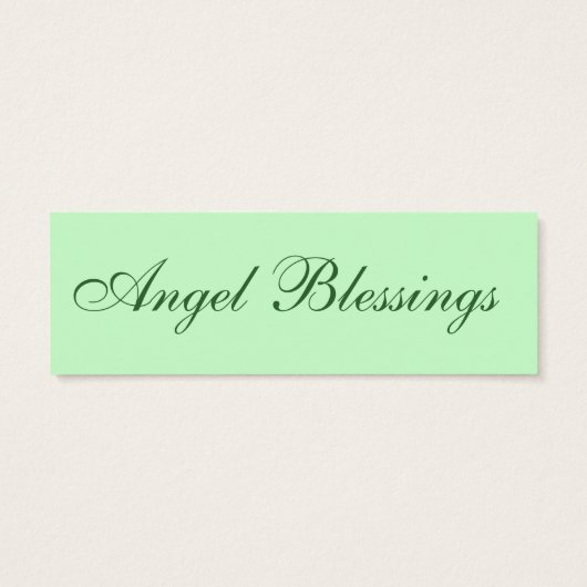 Angel Blessings Love Note Mini Visitekaartjes (Achterkant)