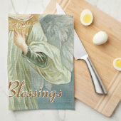 Angel Blessings Theedoek (Quarter Fold)