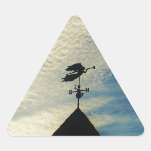 Angel BLOWING HORN WEATHER VANE Sticker (Voorkant)