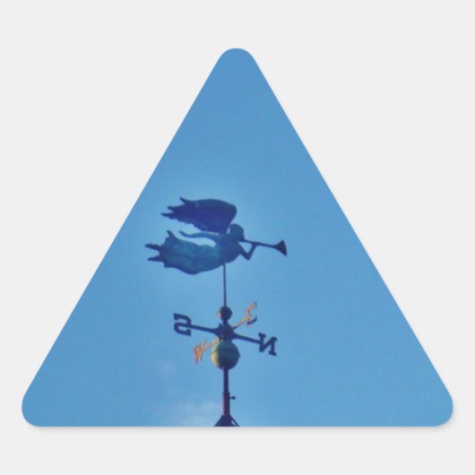 Angel BLOWING HORN WEATHER VANE Sticker (Voorkant)