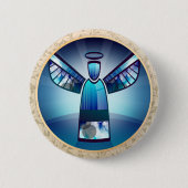 Angel: Blue Angel Pinback Button (Voorkant)