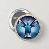 Angel: Blue Angel Pinback Button (Voorkant /achterkant)