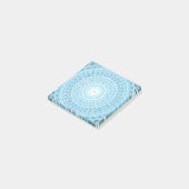 Angel Blue blauwgroen wervelpatroon Post-it® Notes (Schuin)
