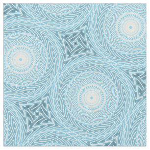 Angel Blue blauwgroen wervelpatroon Stof