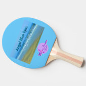 Angel Blue Eyes Ping Pong Paddle Tafeltennisbatje (Zijkant)