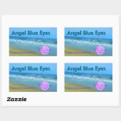 Angel Blue Eyes Rechthoek Stickers (Vel)