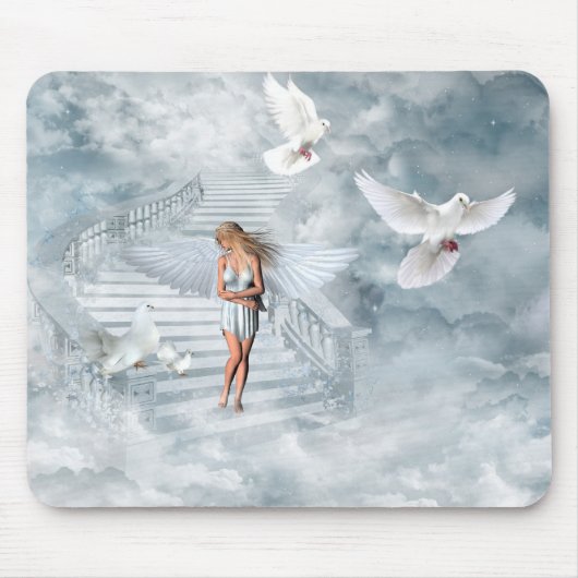 Angel Blue mousepad Muismat (Voorkant)