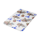 Angel Blue Stars Bathroom Bath Mat (Gekanteld)