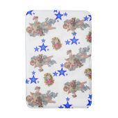 Angel Blue Stars Bathroom Bath Mat (Voorkant Verticaal)
