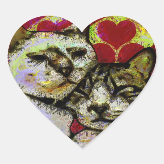 ANGEL & BO LIEFDE HART STICKER (Voorkant)