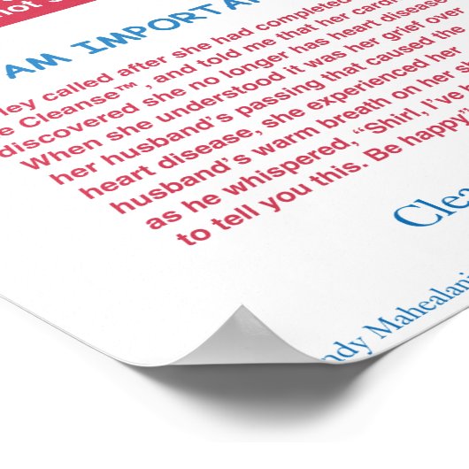 Angel Boerderijen Heart Chart Poster (Hoek)