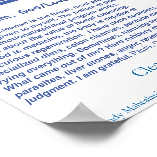 Angel Boerderijen Liver Chart Poster (Hoek)