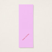 Angel Book Marker Mini Visitekaartjes (Achterkant)