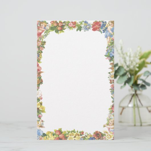 Angel Border Briefpapier (Staand voorkant)