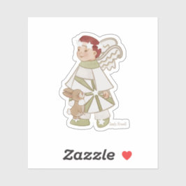 Angel Boy en Bunny Sticker