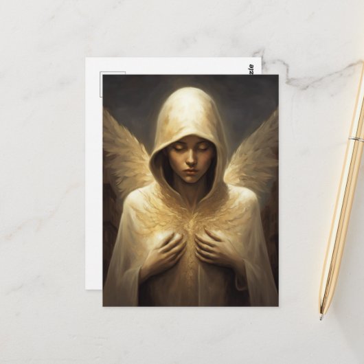 Angel Briefkaart (Voorkant / Achterkant in situ)