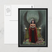 Angel-Briefkaart - Dark Angel-bescherming Briefkaart (Voorkant / Achterkant)