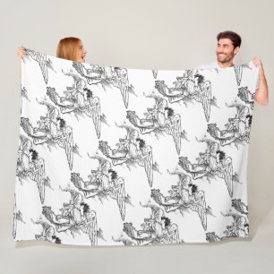 Angel Briefkaart Fleece Blanket