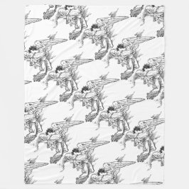 Angel Briefkaart Fleece Blanket