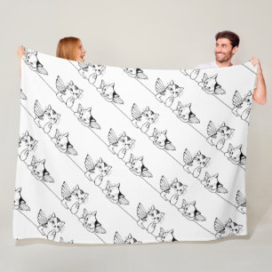 Angel Briefkaart Fleece Blanket
