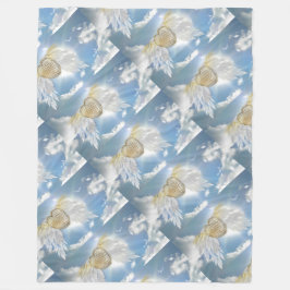 Angel Briefkaart Fleece Blanket
