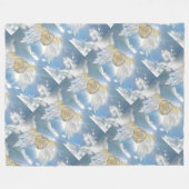 Angel Briefkaart Fleece Blanket (Voorkant (Horizontaal))