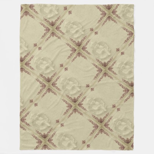 Angel Briefkaart Fleece Blanket (Voorkant)