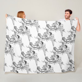 Angel Briefkaart Fleece Blanket Deken