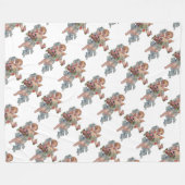 Angel Briefkaart Fleece Blanket Deken (Voorkant (Horizontaal))